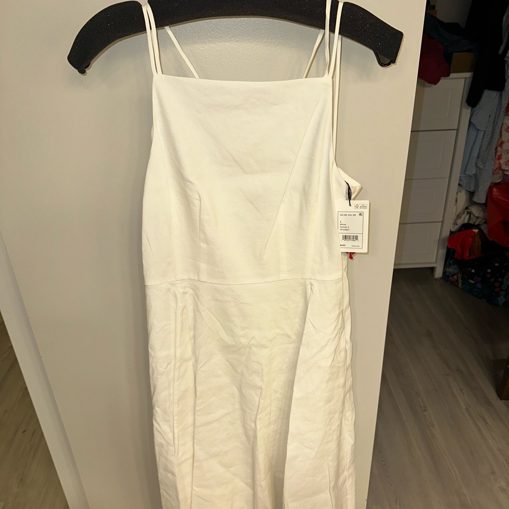 Theory White Sleeveless Dress